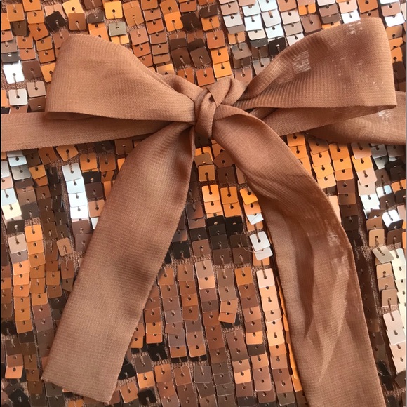 🥂P Phosphorus Silk & Sequins Tube Top, M - Picture 4 of 7